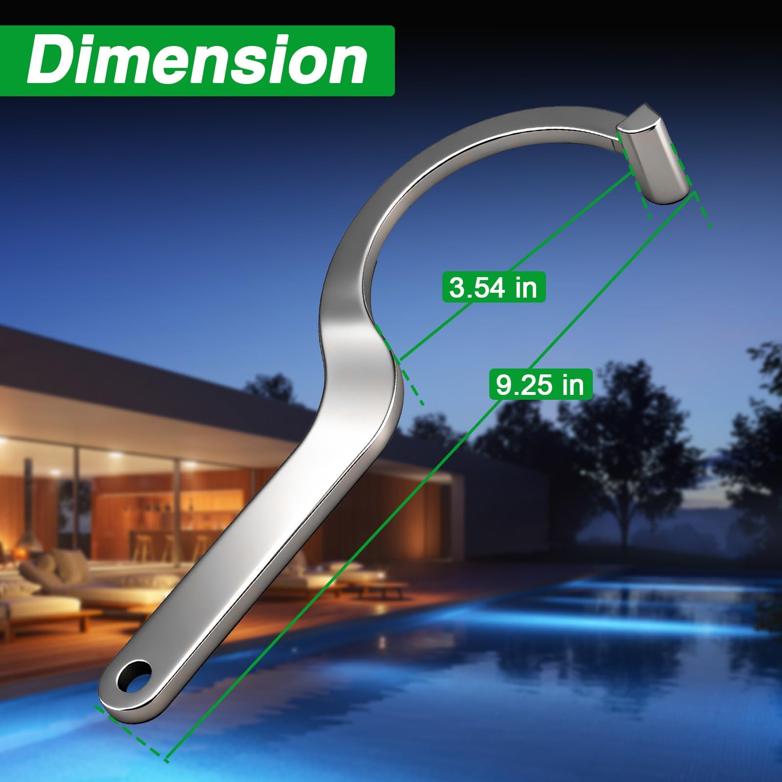 Upgraded Stainless Steel Salt Water Chlorinator Pool Tool Wrench, Pool Salt C…