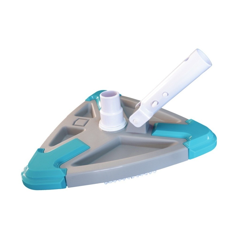 Triangle Pool Brush for Swimming Pools and Fish Ponds with Fastener System