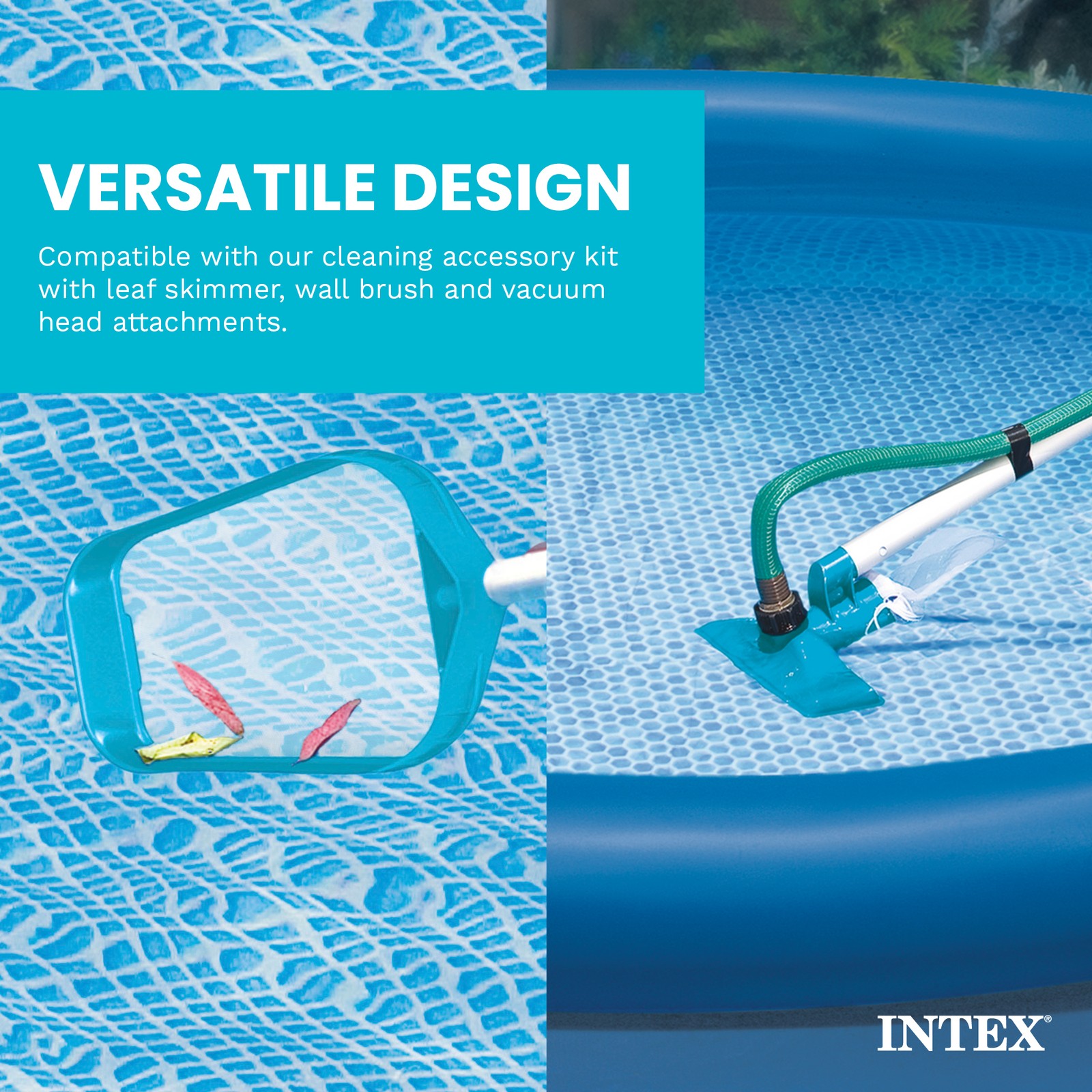Intex 94&Prime; Telescoping Swimming Pool Cleaning Maintenance Pole Shaft (Open Box)