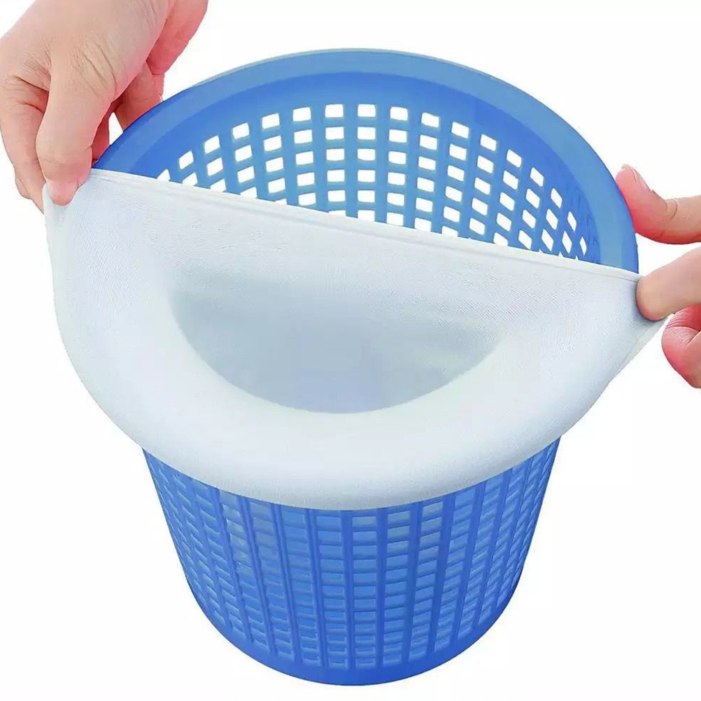 5pcs Swimming Pool Garbage Cover Pool Filter Socks Optional Socks (White)