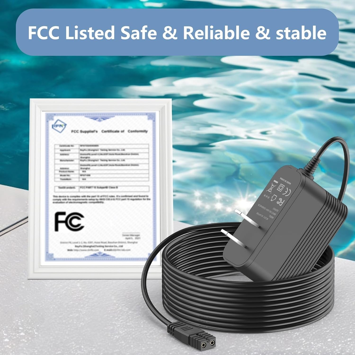 21.5V Charger for Enhulk 20V Handheld Pool Vacuum Cleaner Fast Charging Cord