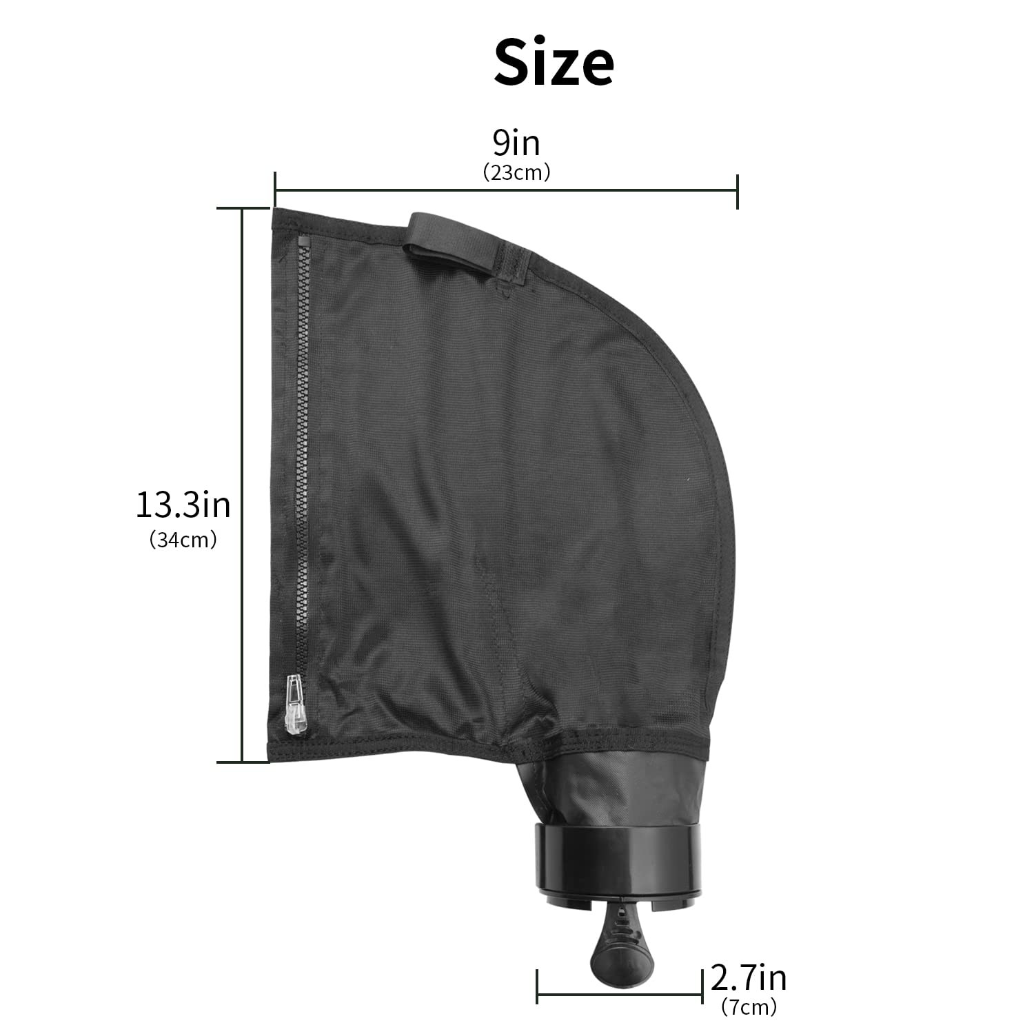 Nylon Mesh Pool Cleaner Bags with Zipper Replacement for Polaris 280, 480 3