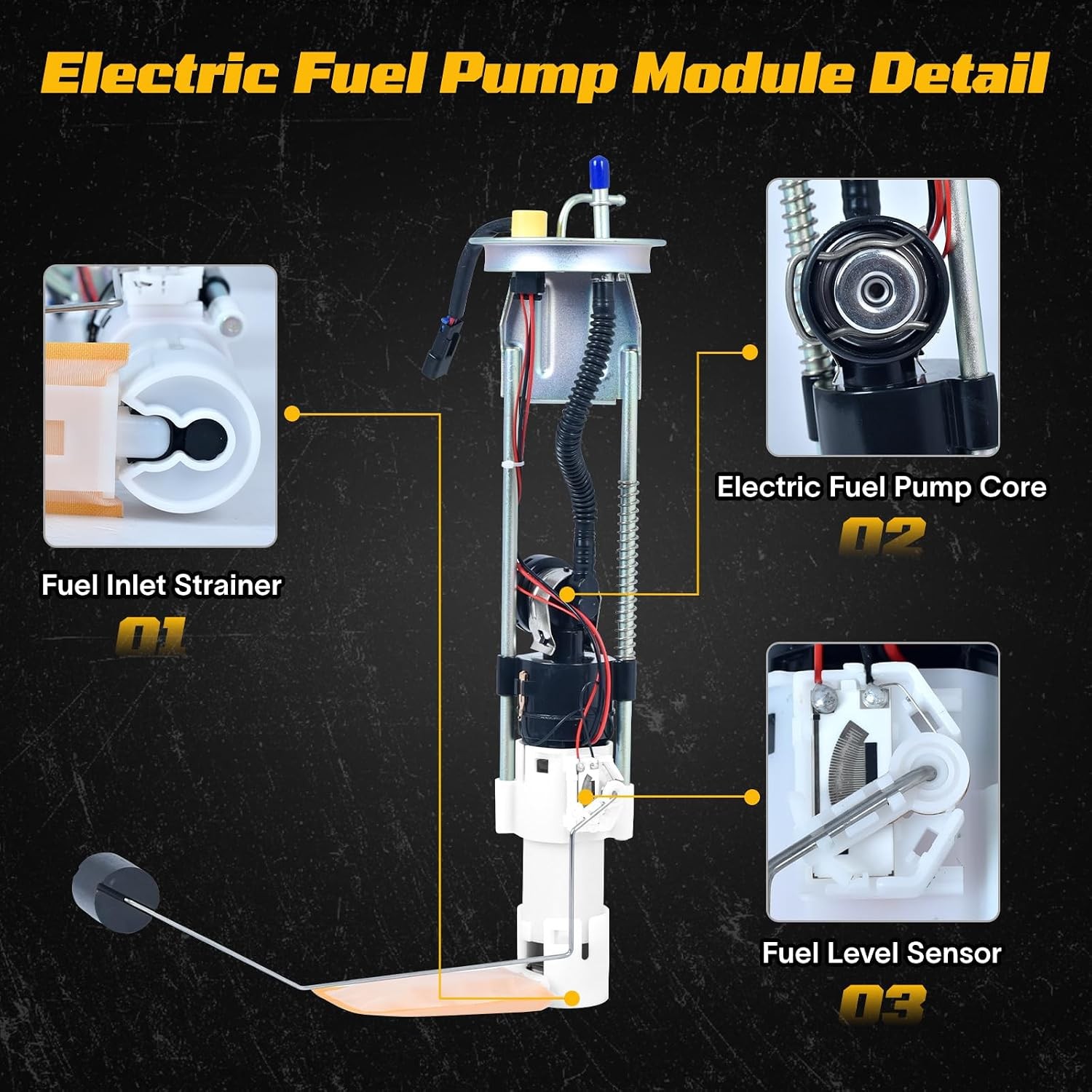 Polaris Ranger 500 Fuel Pump Replacement 2008-2013 4×4 47-1009 Compatible