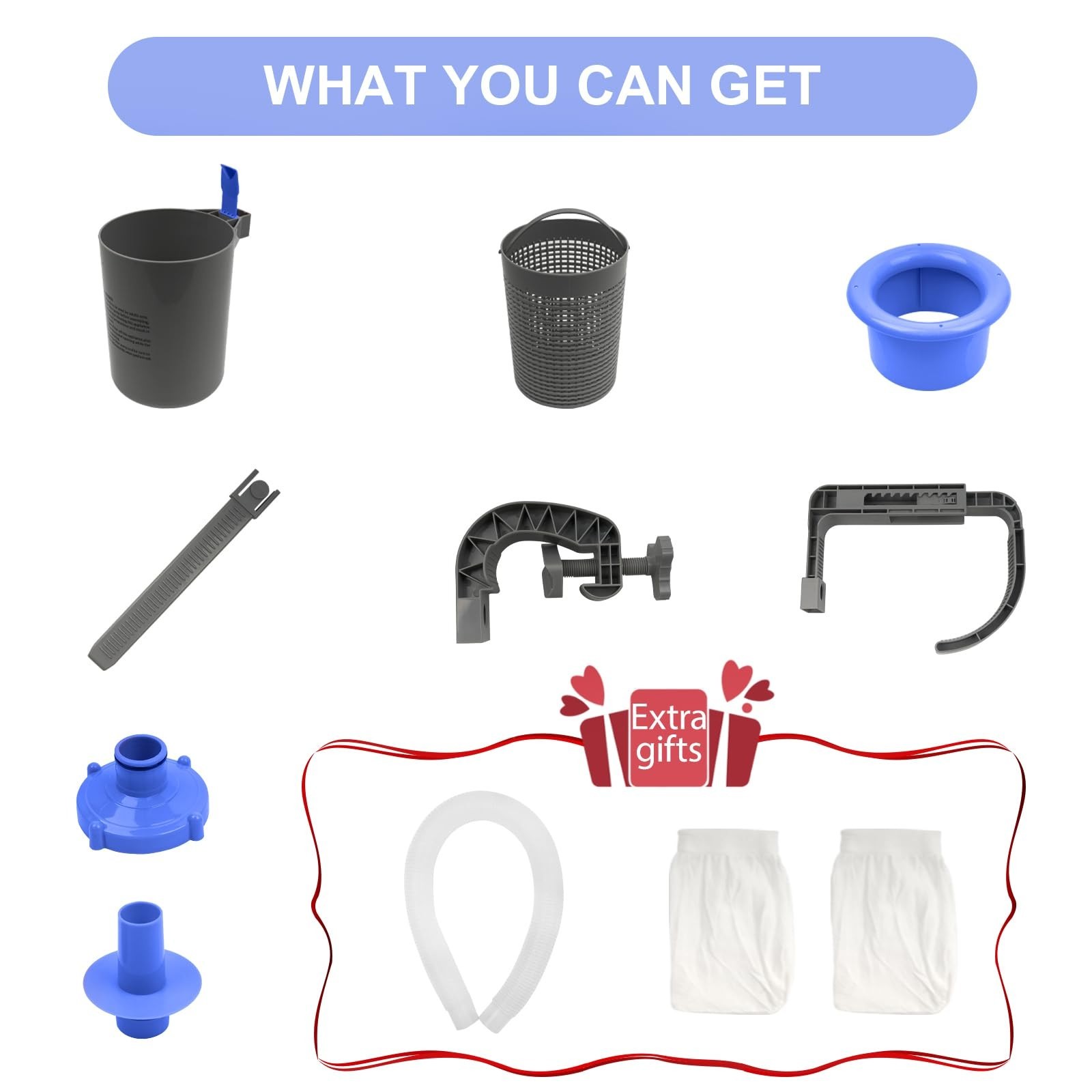 Wall Mount Pool Surface Debris Skimmer Kit – Adjustable Bracket, Quick Setup, 80