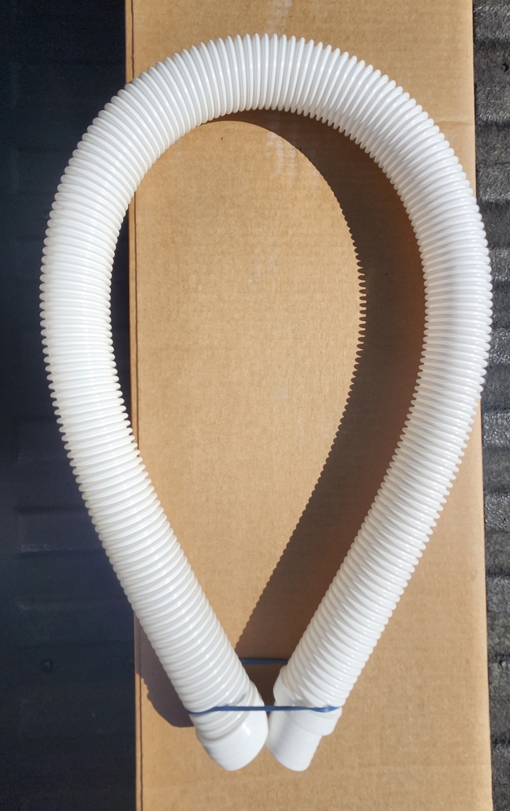 4pc Swimming Pool Vacuum Cleaner Hose Set white 4ft Flexible Sections, 1.5&Prime; Cuff