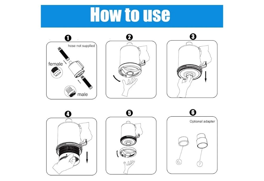 Pool Leaf Canister Catcher For Pool Vacuum With Mesh Basket Inline Leaf Catcher