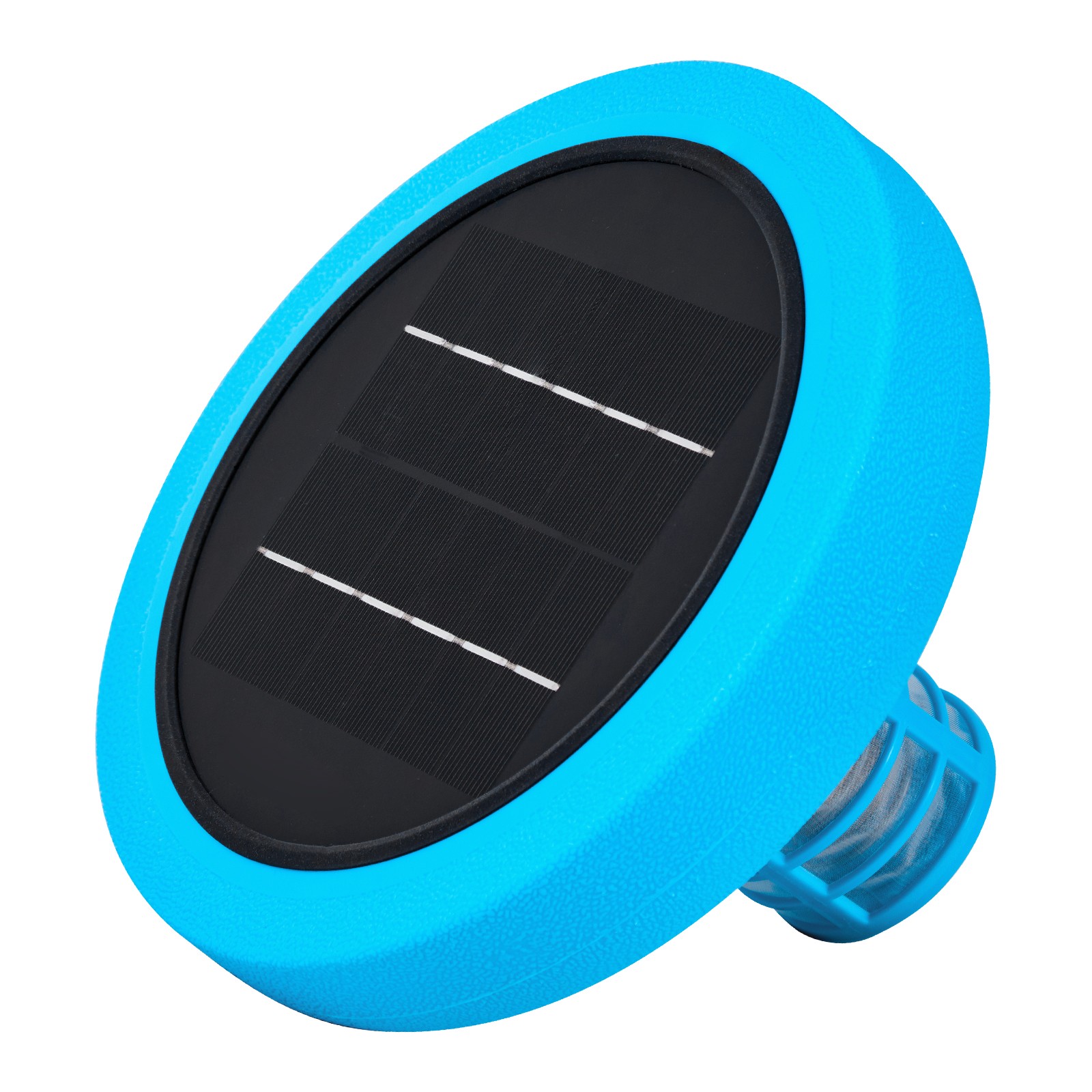 Uimoso Solar Pool Ionizer Round Copper Purifier for Pools Up to 35000 Gal, Blue