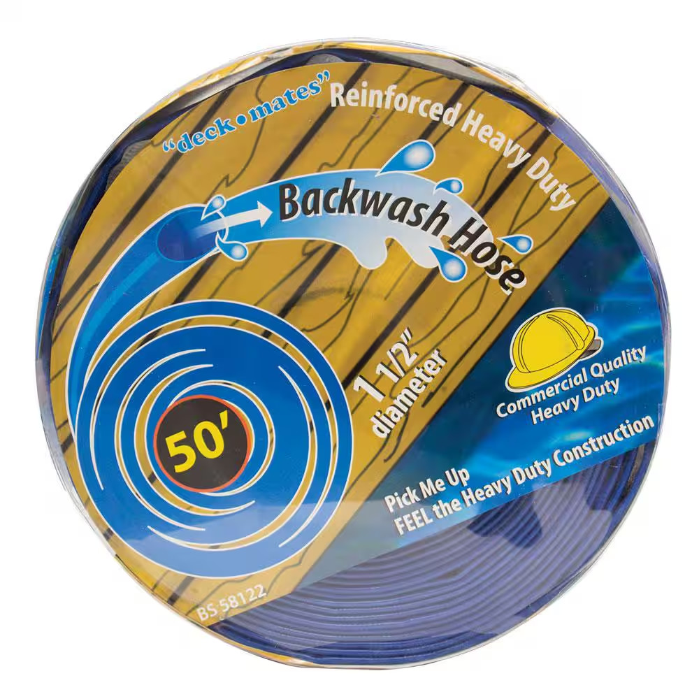 50 Ft. Commercial Backwash Hose for Swimming Pools