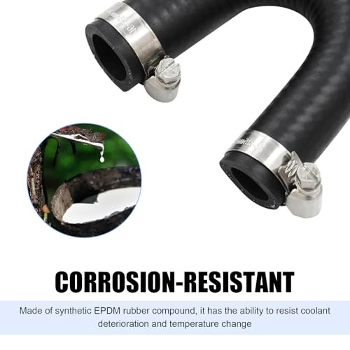 MLY 1 PC Heater Core Bypass Hose Coolant Crossover Kit, 5/8&Prime; & 3/4&Prime; Ends with