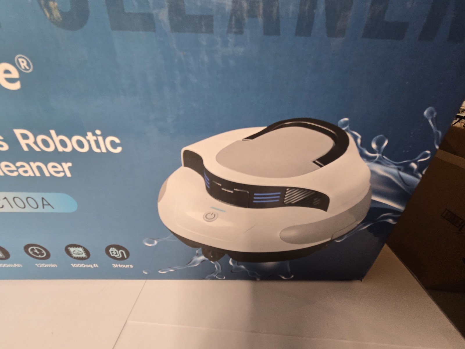 Cordless Robotic Pool Cleaner Automatic Vacuum Rechargeable New