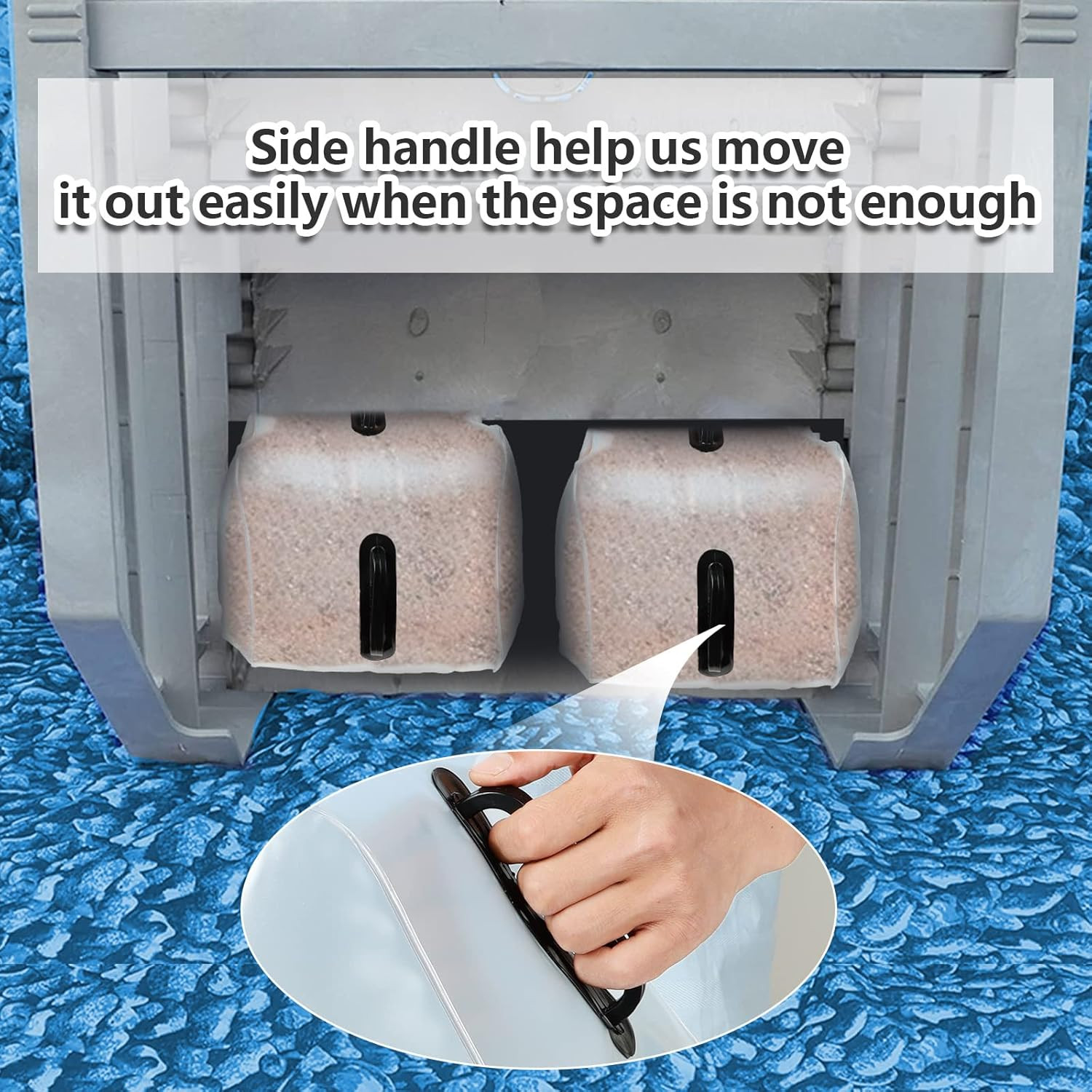 2 Pack Heavy Duty Pool Weight Plastic Sand Bags,Universal Pool Steps Weights