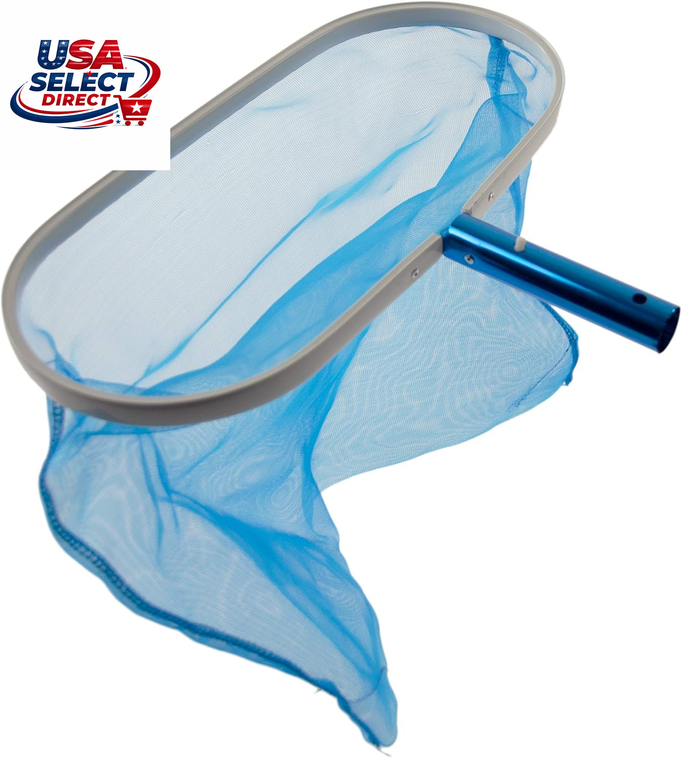Heavy Duty Deep-Bag Leaf Rake Pool Skimmer with Ultra Fine Mesh