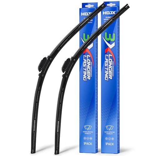 Quiet Front Windshield Wiper Blades 24 inch and 17 inch Set Front(24&Prime; and 17&Prime;)