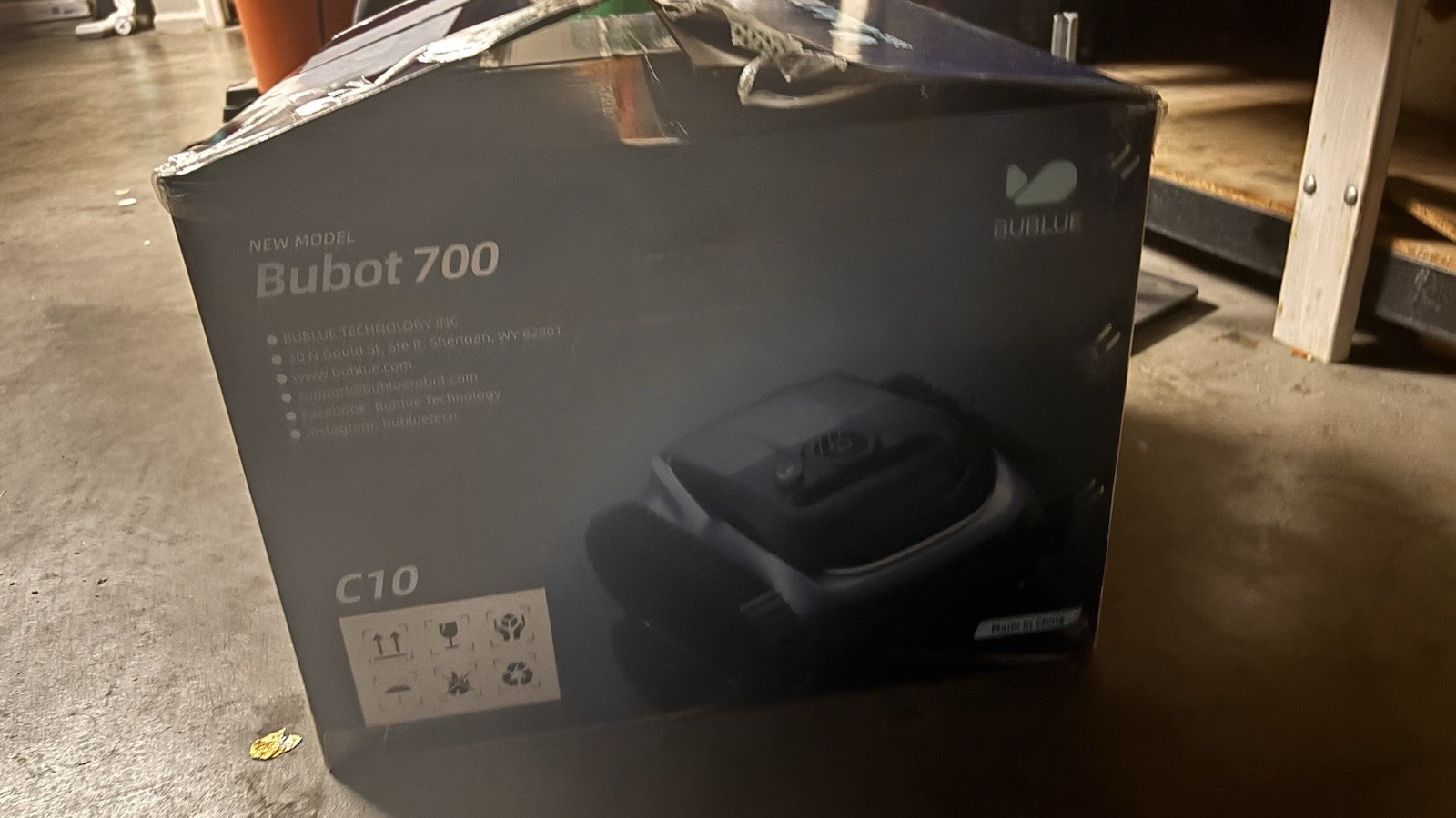 BUBLUE Bubot 700 Cordless Robotic Pool Cleaner, Smart Navigation, 210min, Obsid…