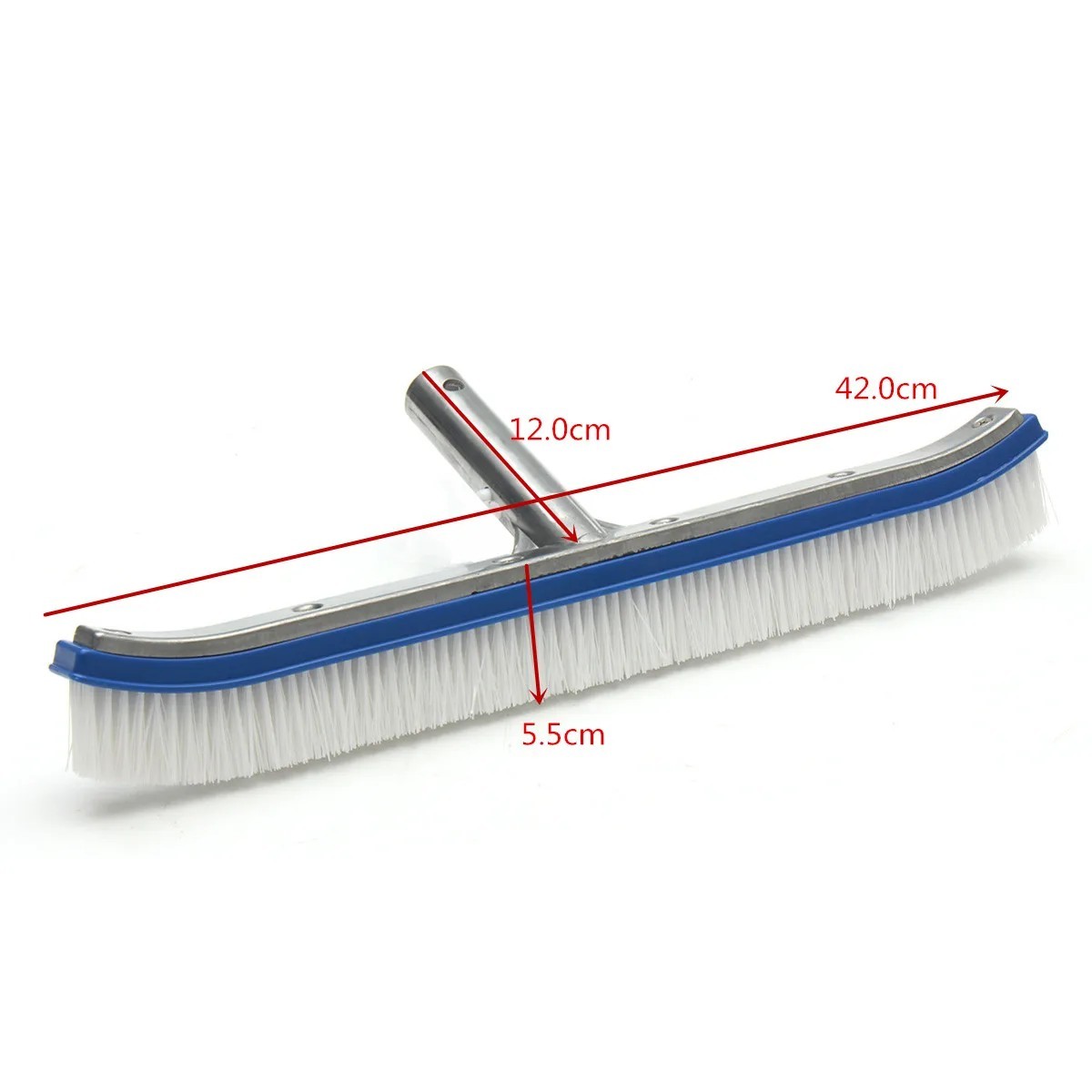 Professional Heavy Duty 18&Prime; Swimming Pool Floor Wall Cleaning Brush Head Tool