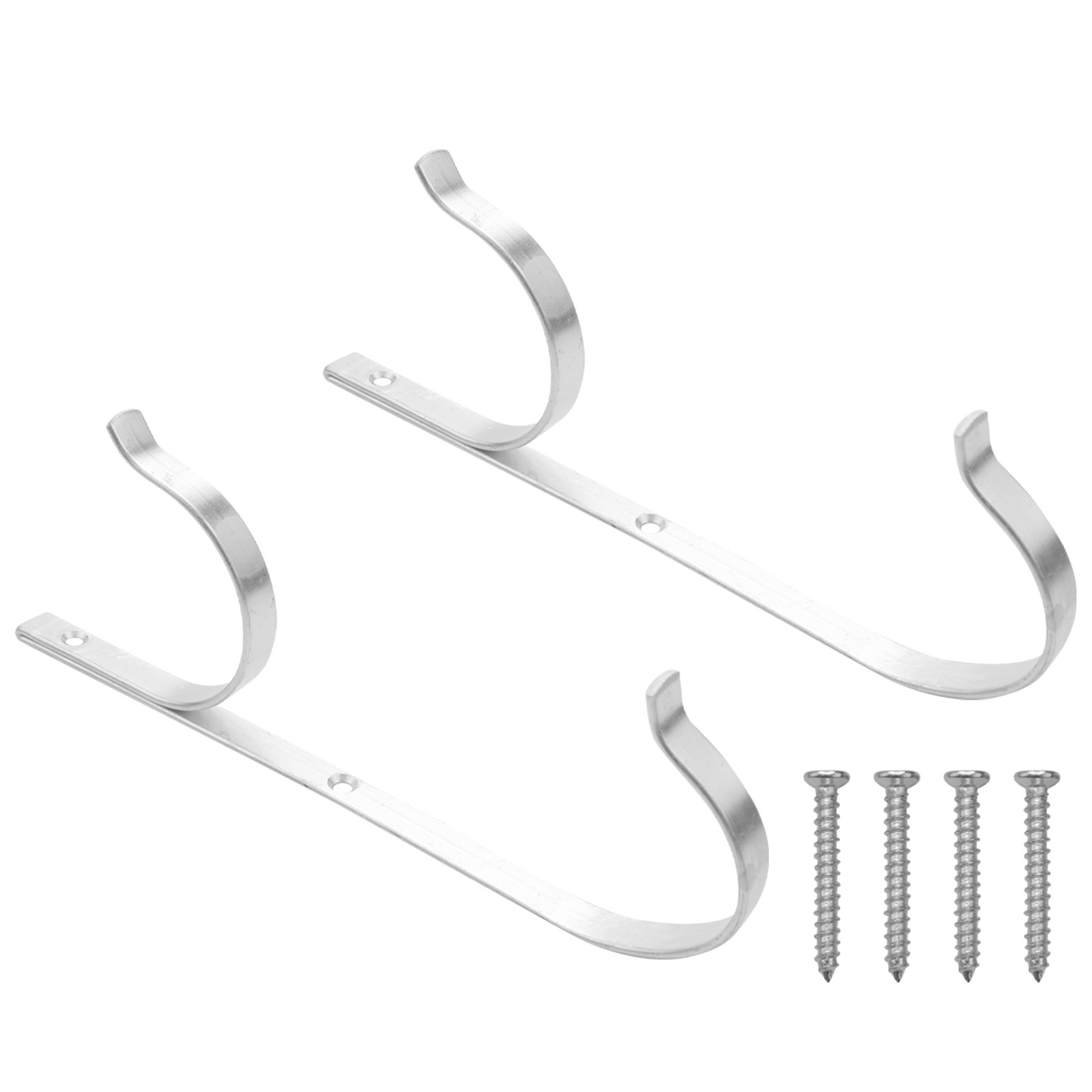 Pool Pole Hanger Premium 2Pcs Aluminium Holder Set, Perfect Hooks for3257