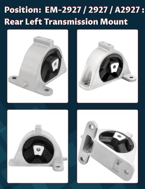 Automotive Engine Mounts Kit OE Replacement for Town & A2928 A2926 A2925 A2927