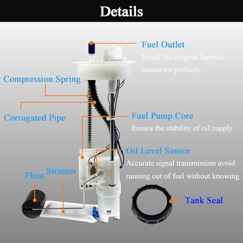 Electric Fuel Pump Assembly for Polaris RZR 1000 4 XP 1000xp EPS, RZR 900 S