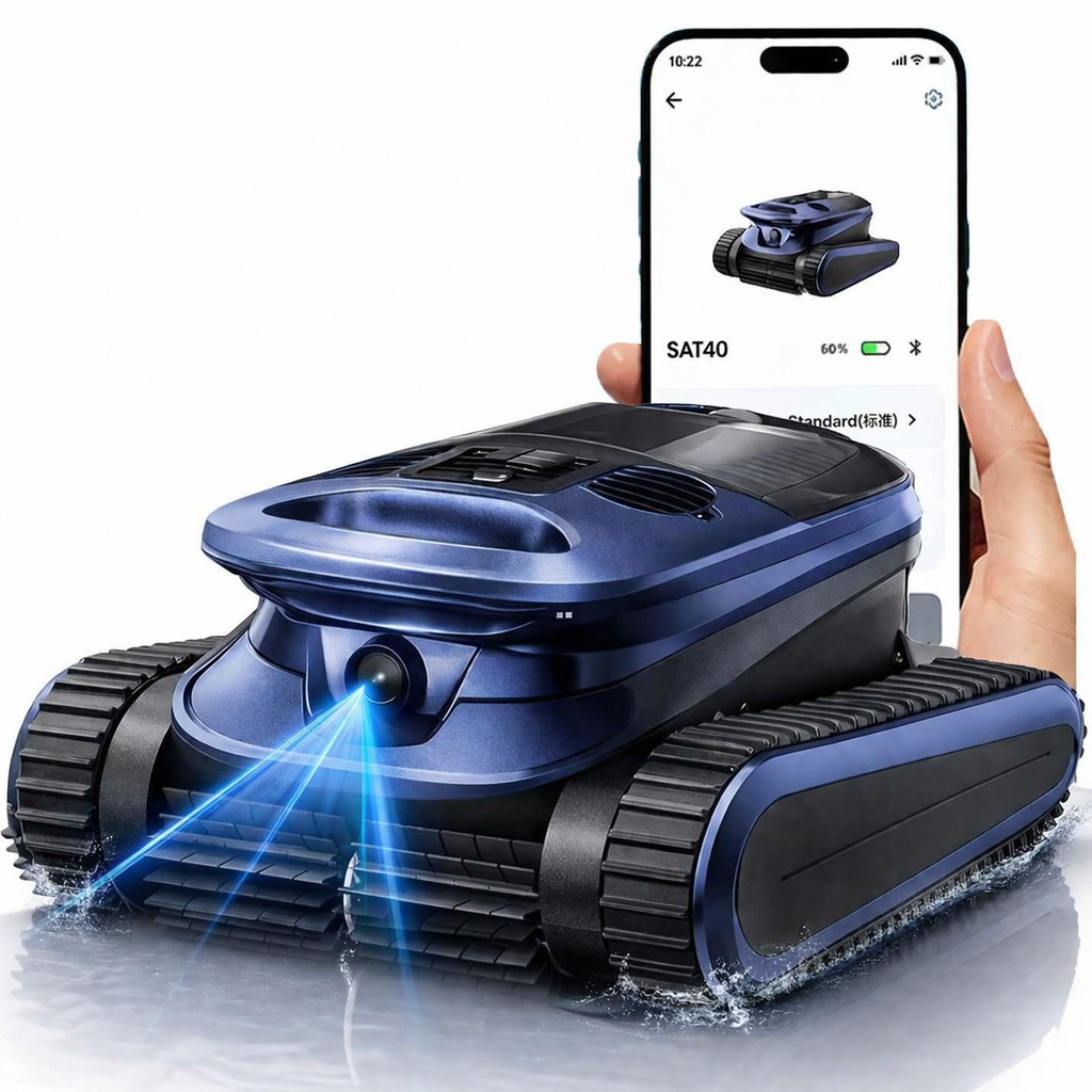 SAT 40 Cordless Pool Cleaner Robot for Inground Pools with AI Camera Pool Vacumm