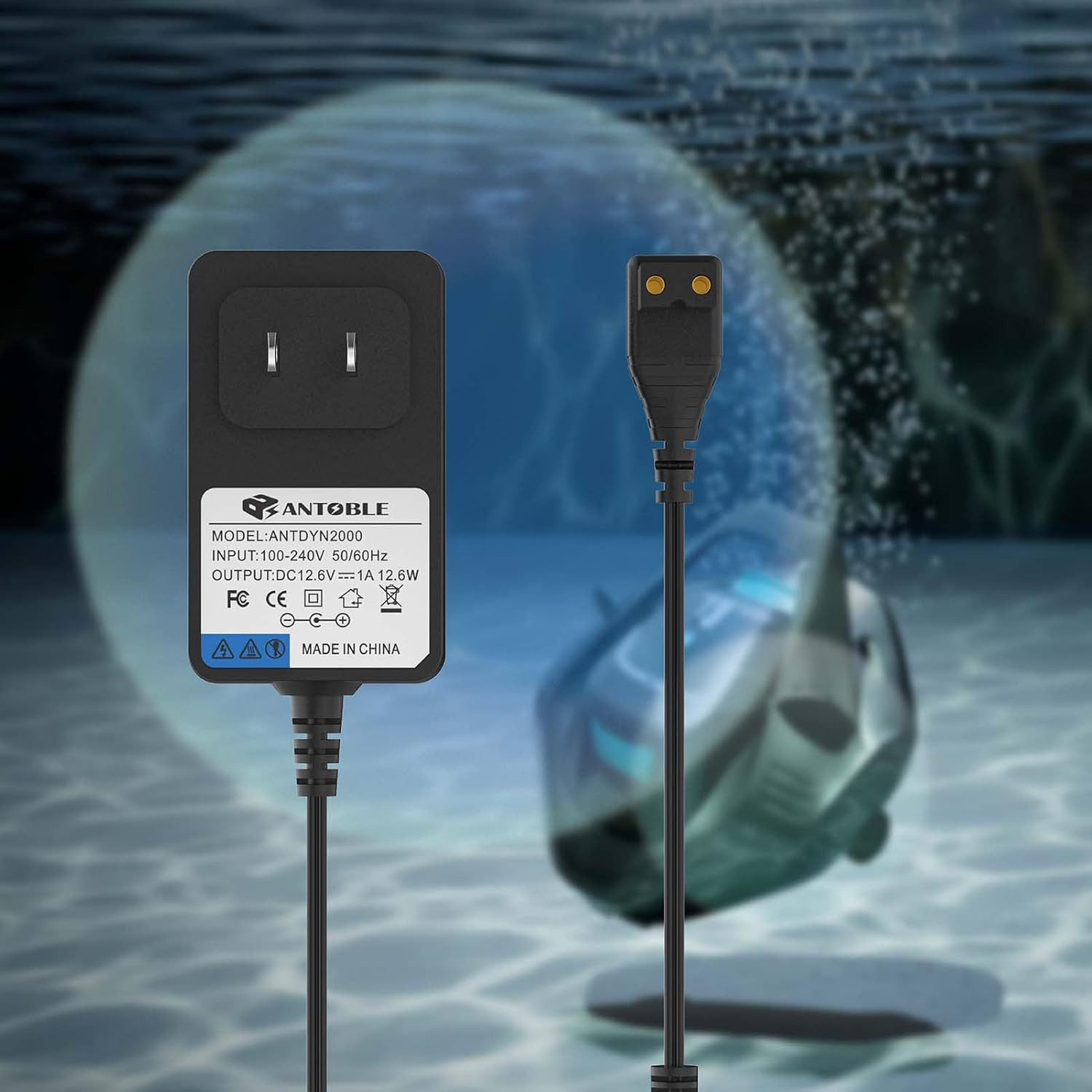 ANTOBLE 12.6V Charger Compatible with Aiper Seagull 1000 600 Smart Pool Cleaner