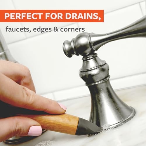 The Every-Crevice Detail Brush, Deep Cleaning Brush for Crevices, 2 Pack White