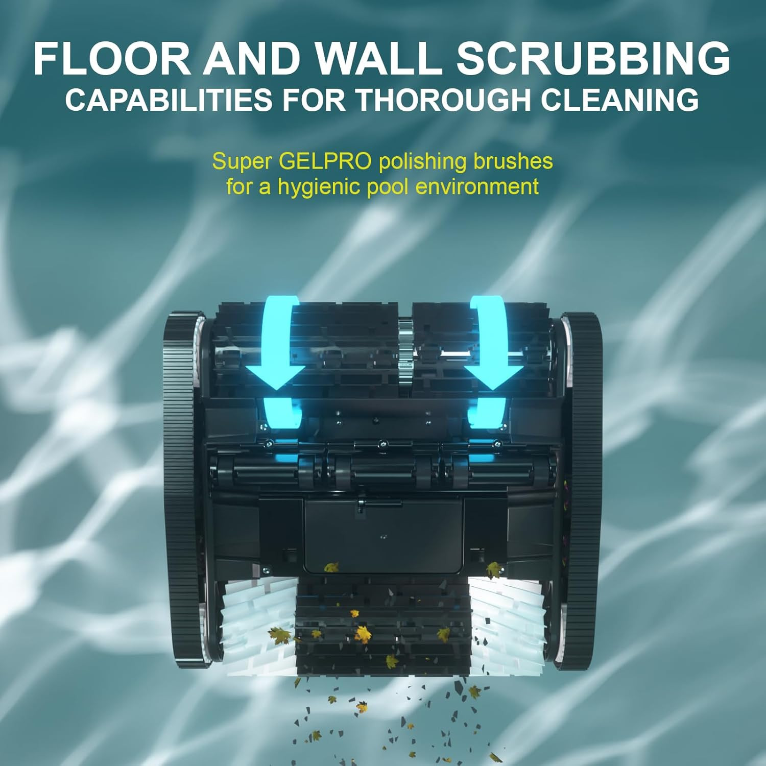 Battery-Powered Inground Vacuum for Pools up to 10 Ft Deep – Wall Climber – 150