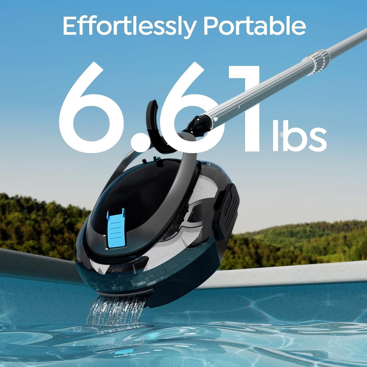 BRINBO S2 Cordless Pool Vacuum Robot; Above Ground Cleaner; 80 Min