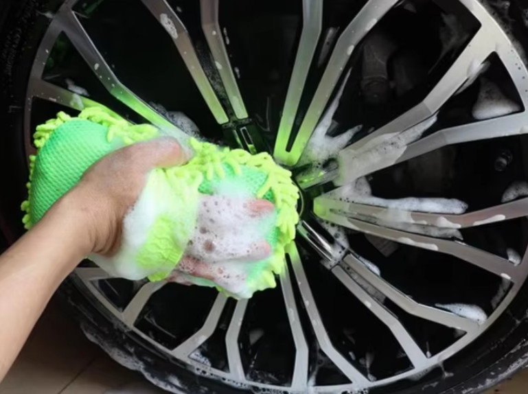 Microfiber Car Washer Sponge Cleaning Car Care Detailing Brushes Washing Towel