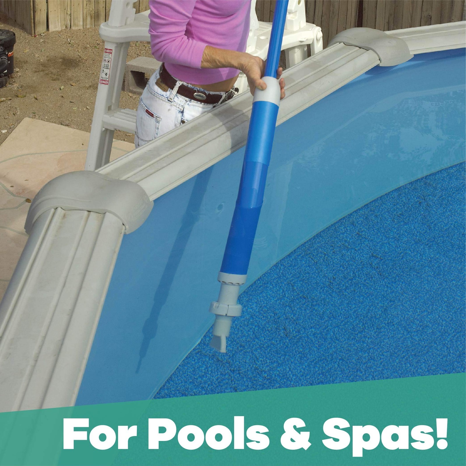 GAME Manual Handheld Pool Vacuum – New and Improved Pump Action Pool Cleaner …