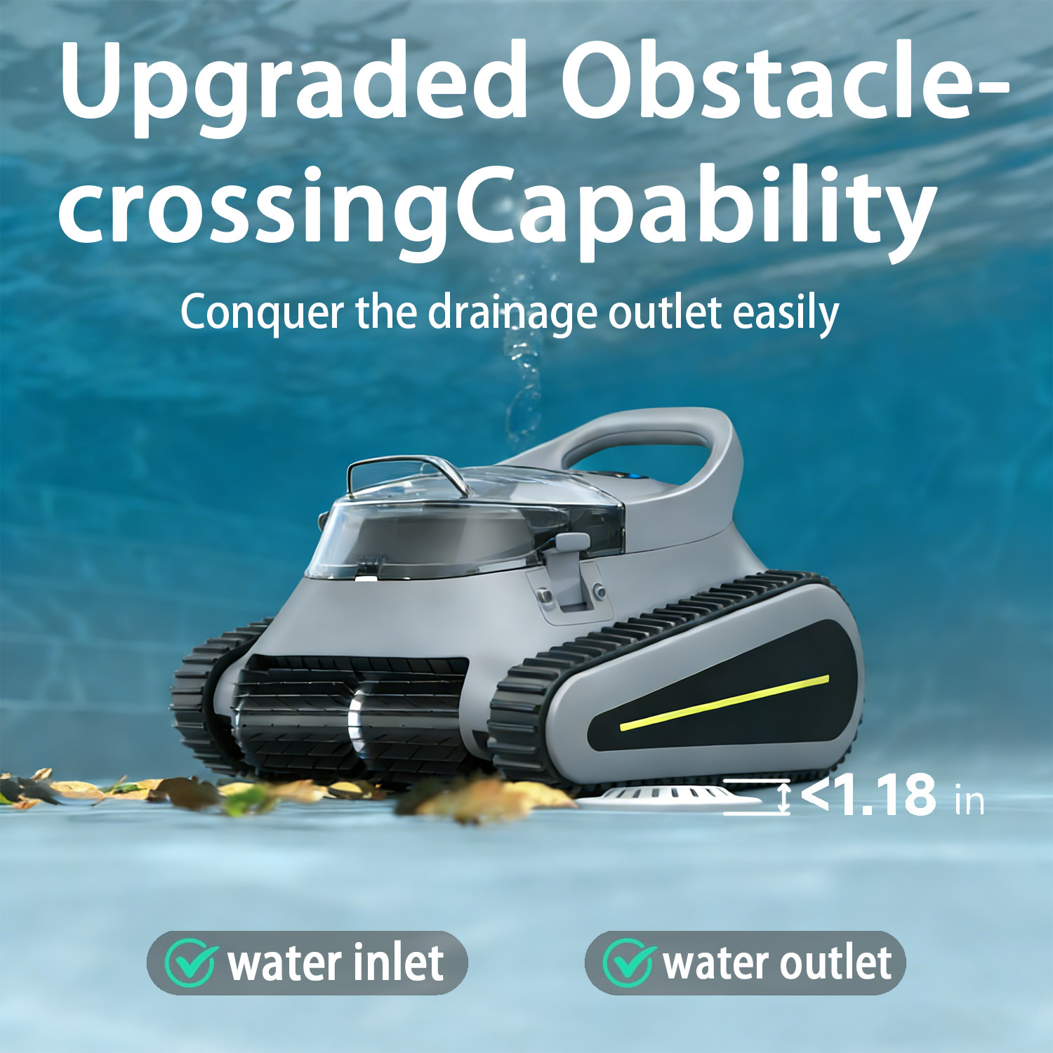 Cordless Robotic Pool Cleaner 4800 GPH High-Power Suction 2026 New