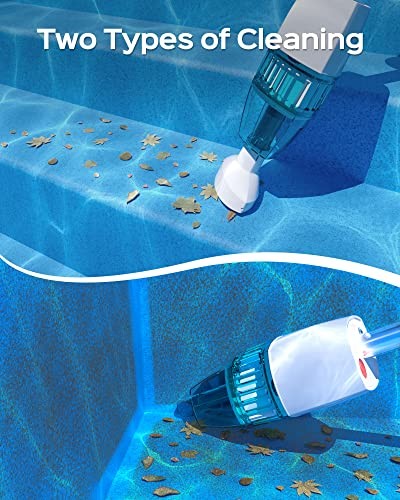 WYBOT Hyson 100 Handheld Pool Vacuum with Two Brush Heads, – Scratch & Dent