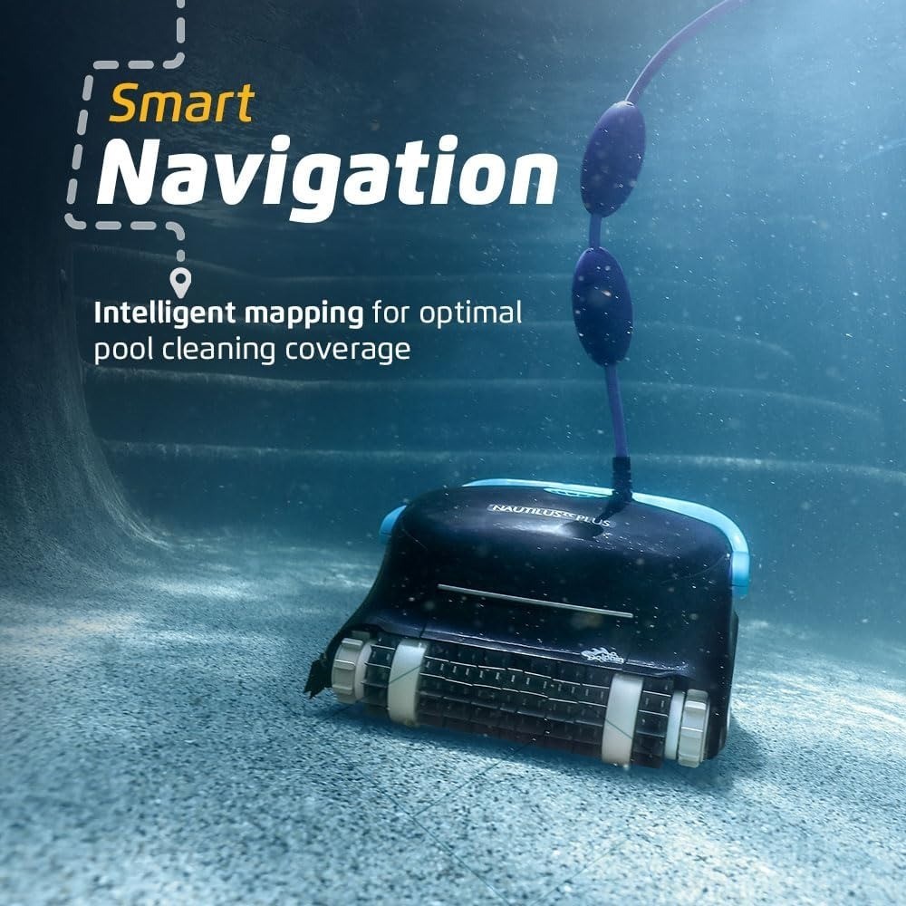 Automatic Robotic Pool Vacuum Cleaner for In-Ground Pools Up to 40 Feet, Wi-Fi