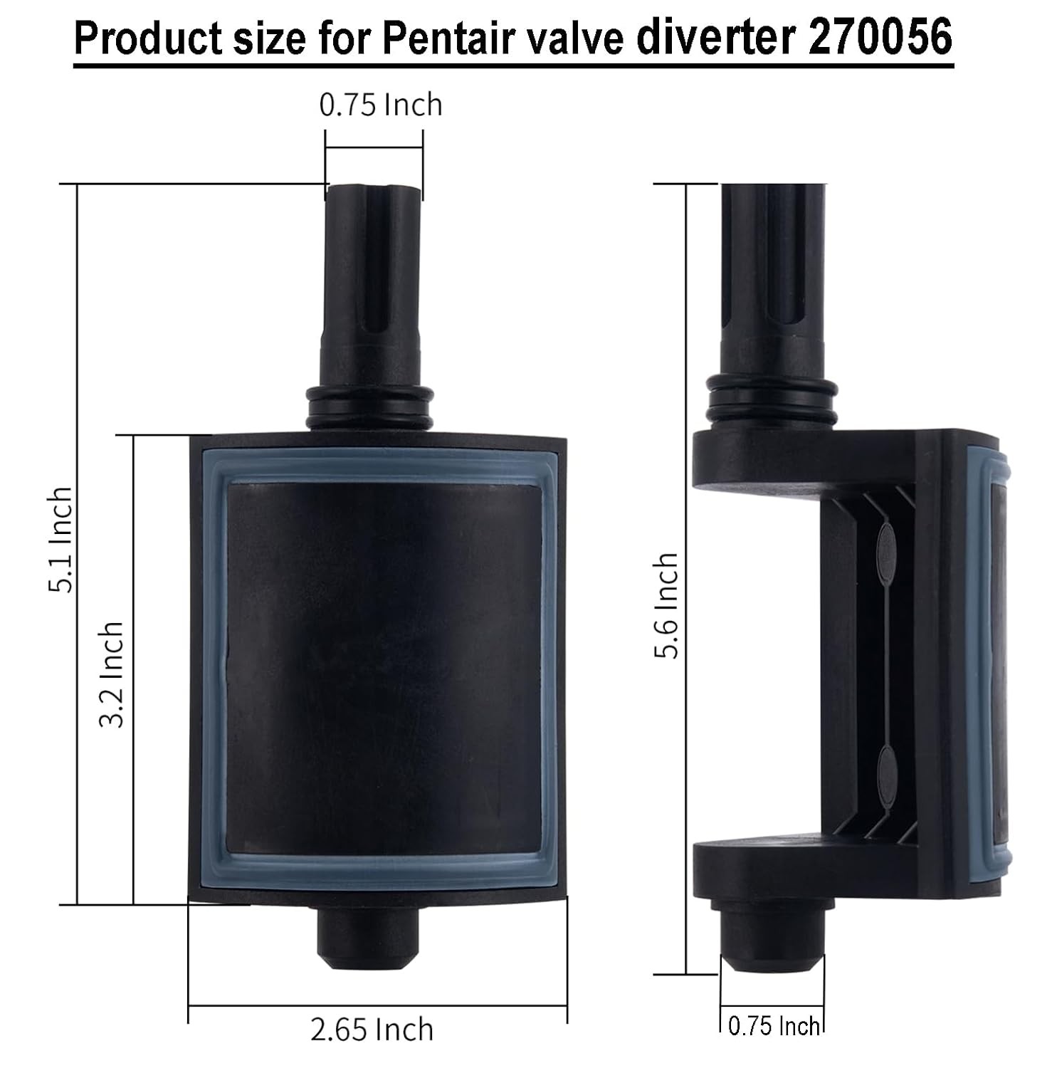 270056 Diverter Valve Fit For Pentair ComPool 2&Prime; to 2-1/2&Prime; CPVC Diverter Valves