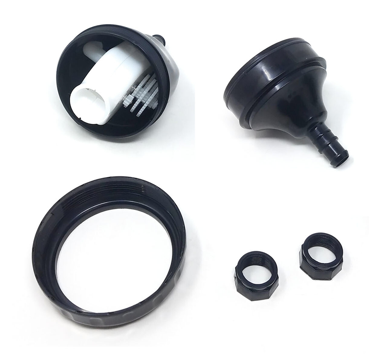 Black Backup Valve Kit G62 w/ Nut D16 For Polaris 3900, 280 Black Max F5B, TR35P
