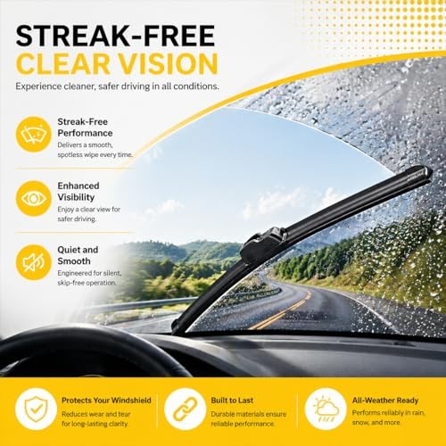 DOGTAIL 28&Prime;+ 15&Prime; Wiper Blades for Nissan Sentra 2020 2019 2018 2017 2016 2015