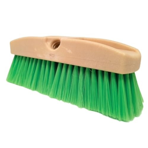 Green Flow Through Brush Head, 10-Inch Extra Soft Bristle Brush for 10 Inch