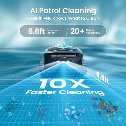 NEW Scuba V3 AI Vision Cordless Robotic Pool Cleaner, 10X Faster Pool Cleaning