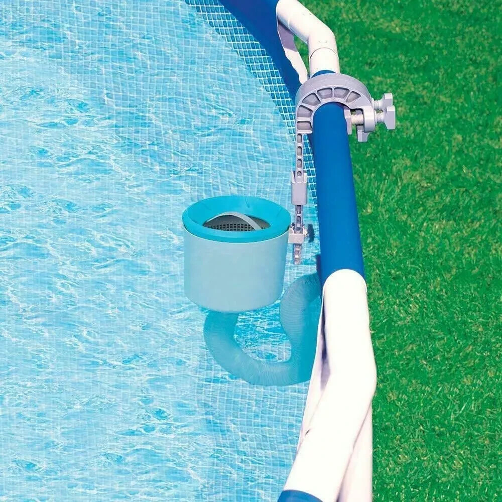 Swimming Pool Wall Mount Surface Skimmer Above Ground Debris Cleaner Basket