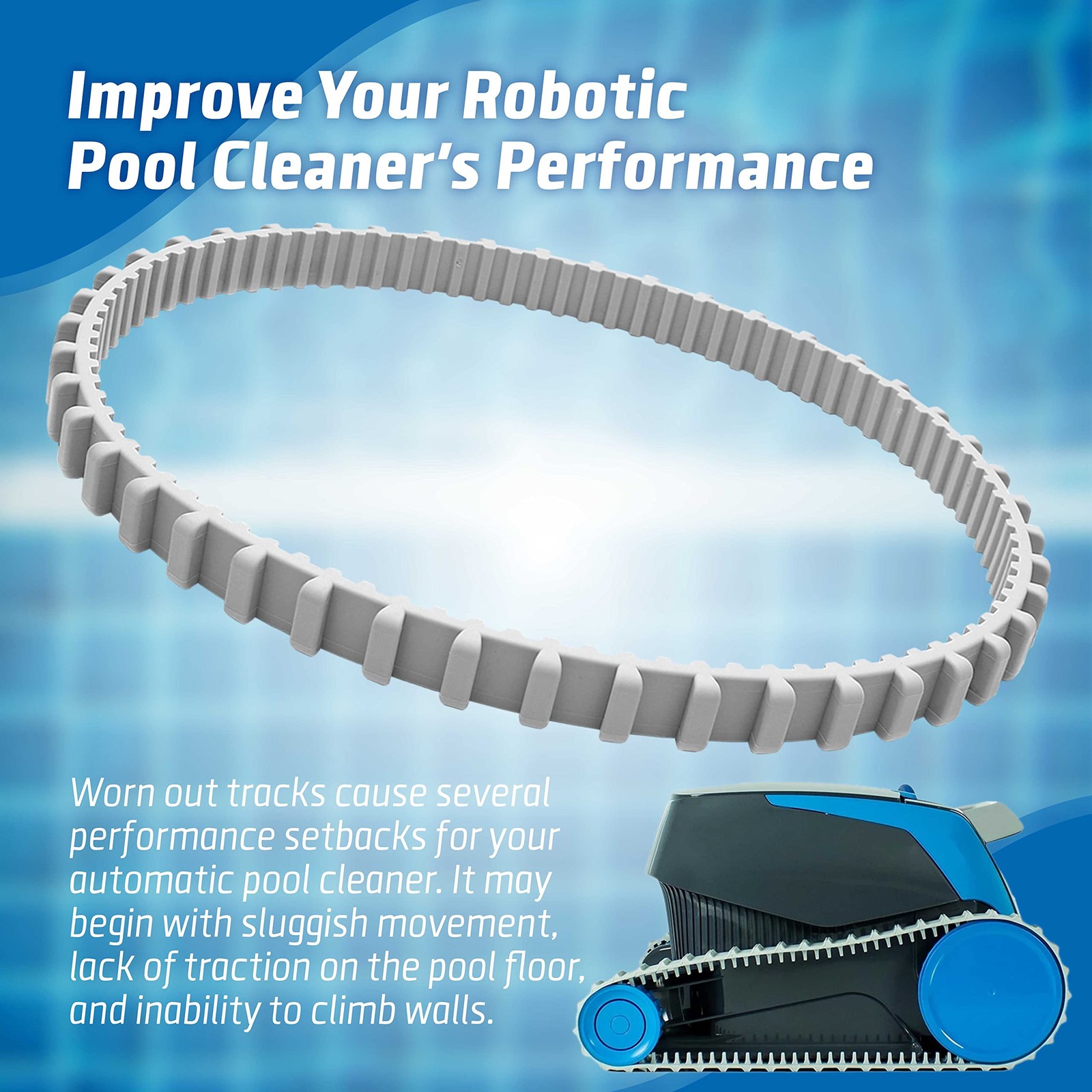 (2-Pack) Gray Pool Cleaner Timing Tracks, Compatible with Pool Cleaner Models…