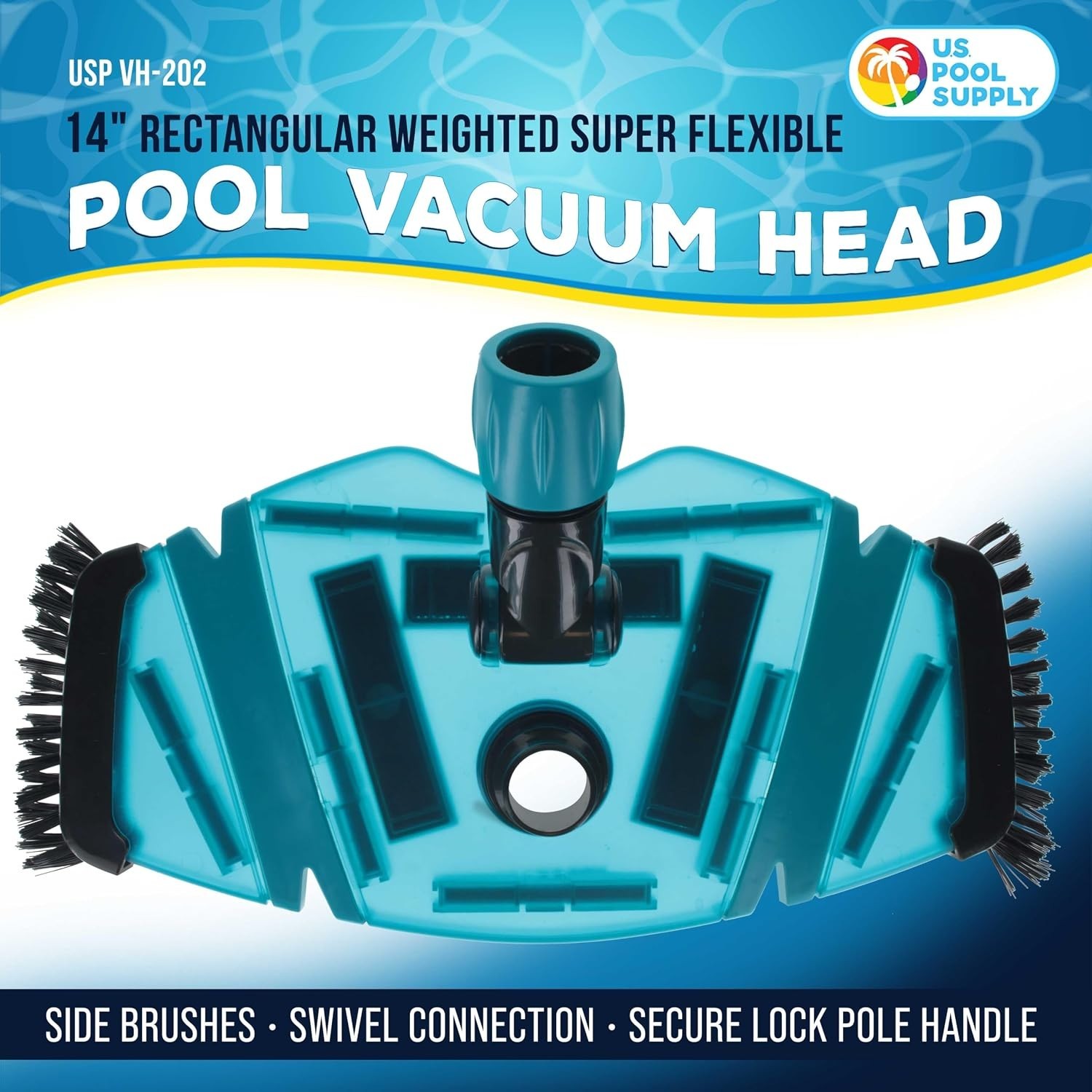 Effortless Pool Cleaning: 14&Prime; Weighted Vacuum Head for Inground & Above-Ground