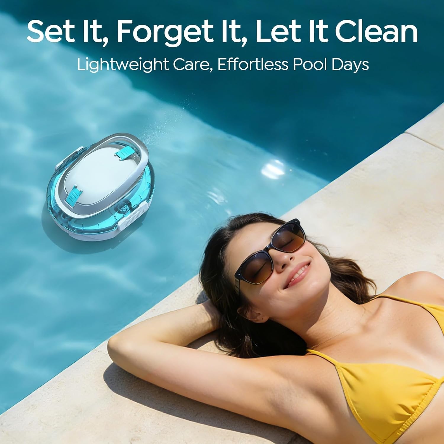 BRINBO S2 Cordless Robotic Pool Cleaner Above Ground Pool Vacuum