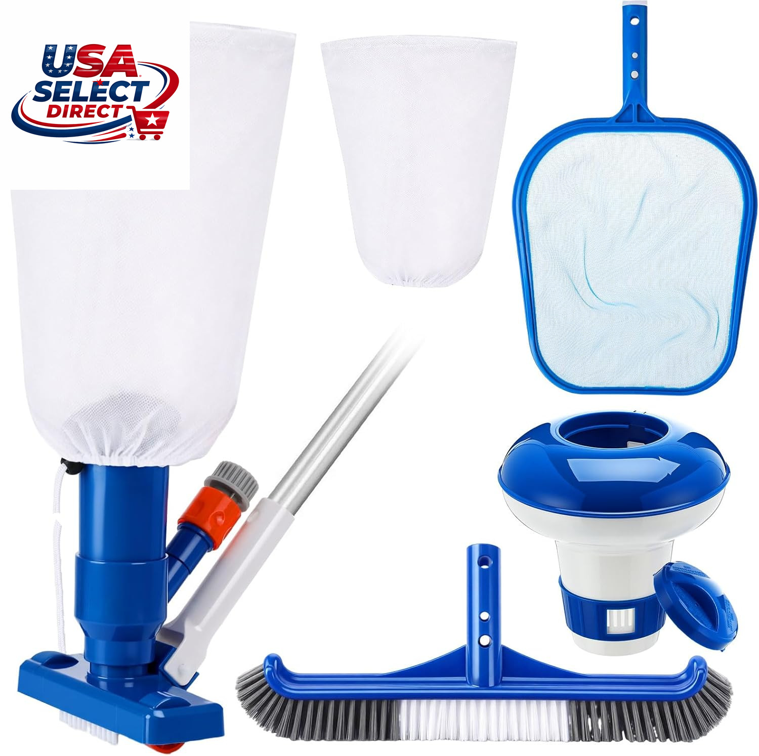 4 Pcs Pool Cleaning Kit for Above Ground & Spa Maintenance