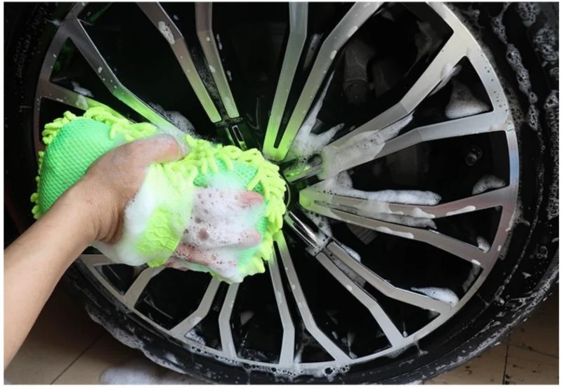 Microfiber Car Washer Sponge Cleaning Car Care Detailing Brushes Washing Towel