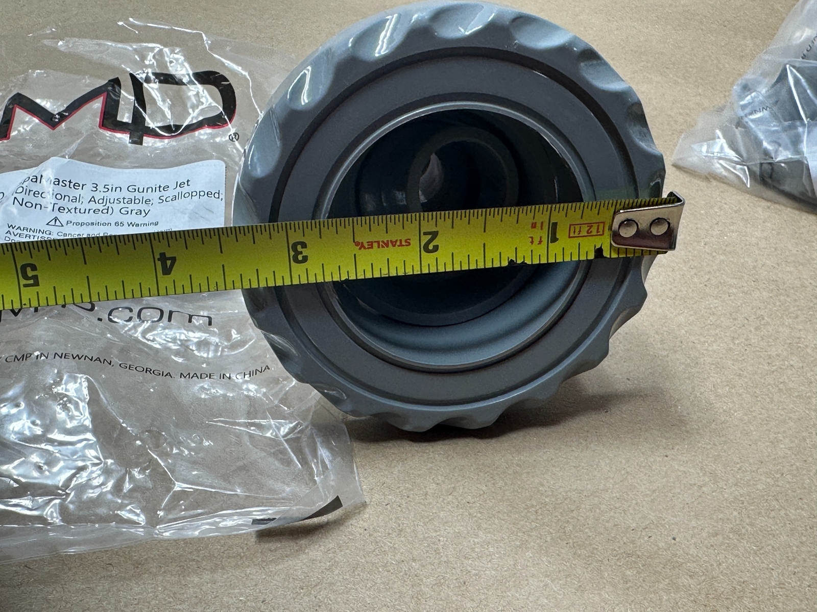 5x Pack Lot SpaMaster 25591-211-000 3.5&Prime; Gunite Scalloped Jet Gray Adjustable