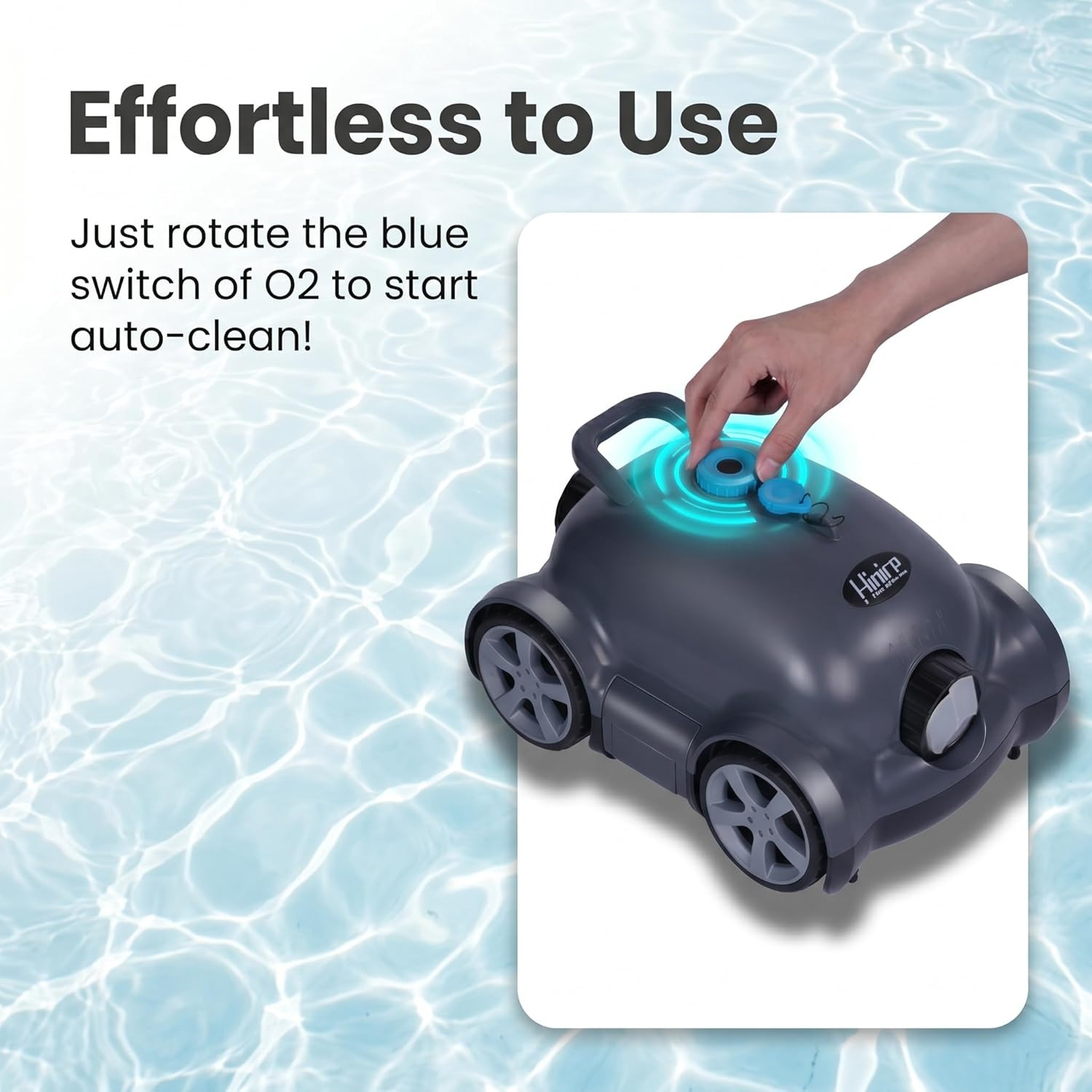 Cordless Robotic Pool Cleaner,Automatic Pool Vacuum Robot for In-Ground/Above Gr