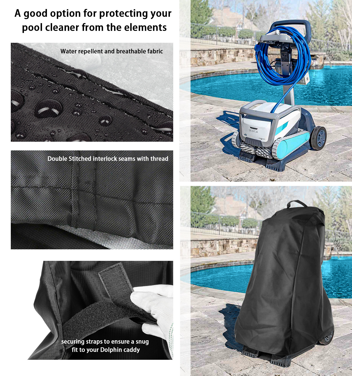 9991794-R1 Replace for Maytronics Caddy Cover Fit for Dolphin Pool Caddy