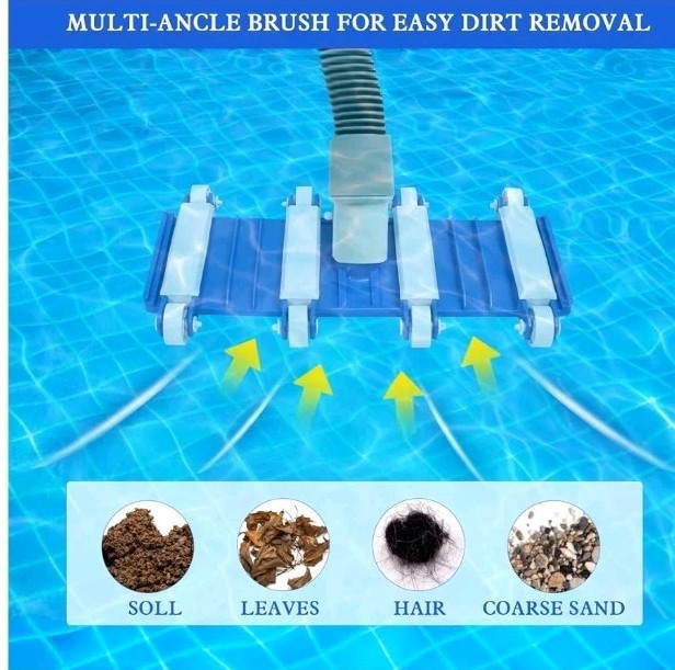 Pool Vacuum Head with Wheels 14 » Heavy Duty for Inground Above Ground