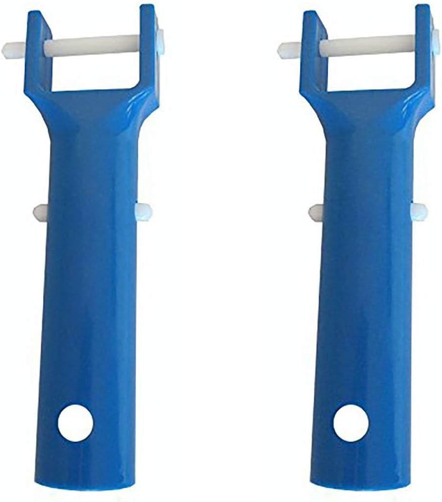Compact Pool Vacuum Head Handle Replacement – 2 Blue Handles with Accessories