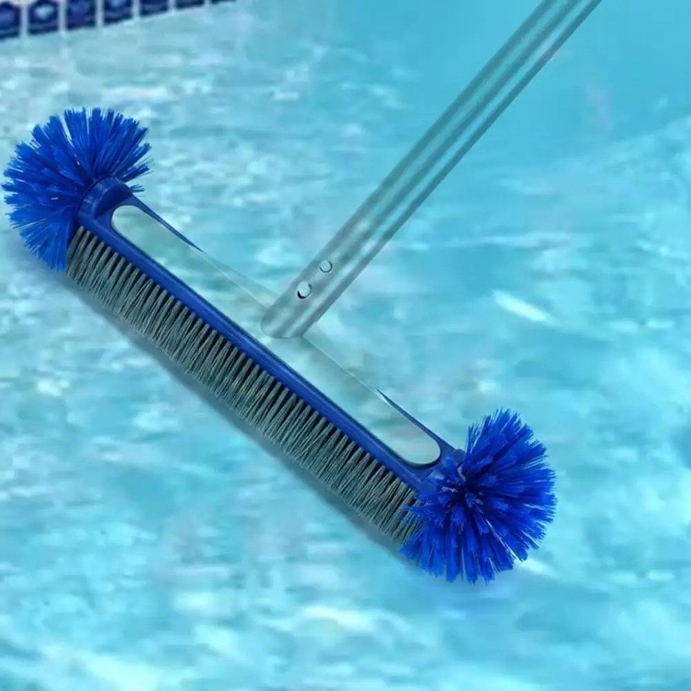 Swimming Pool Brush Head Corner Cleaning Semi Spherical Bristles Tile Scrubber