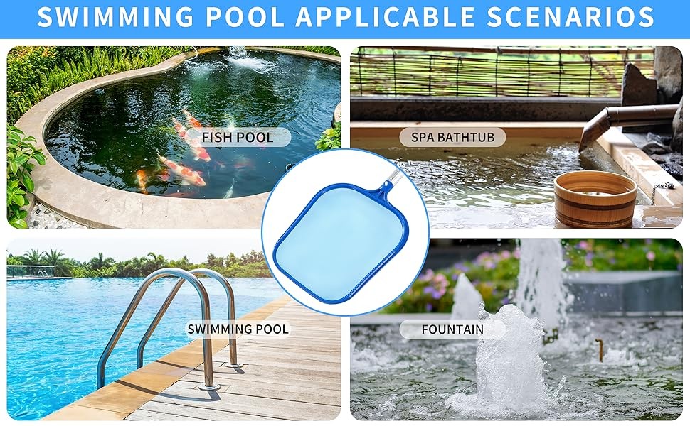 Pool Skimmer – Pool Skimmer Net without Pole, Swimming Pool Leaf Skimmer Net
